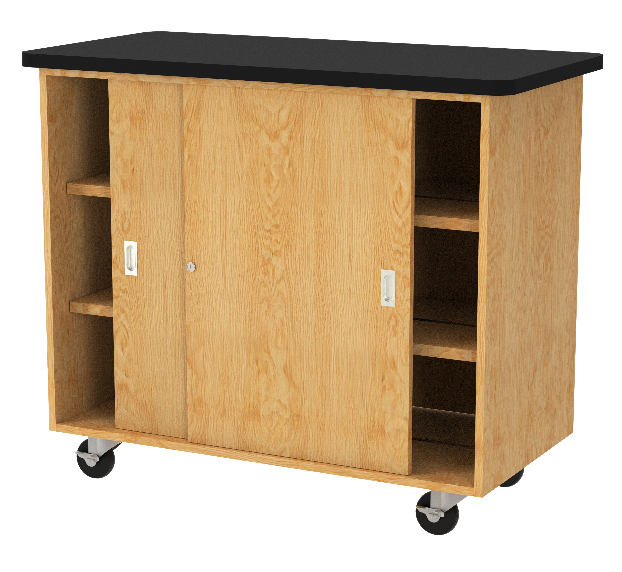Perpetulab Balance Cabinet - Red Oak, 48"W x 24"D x 40"H