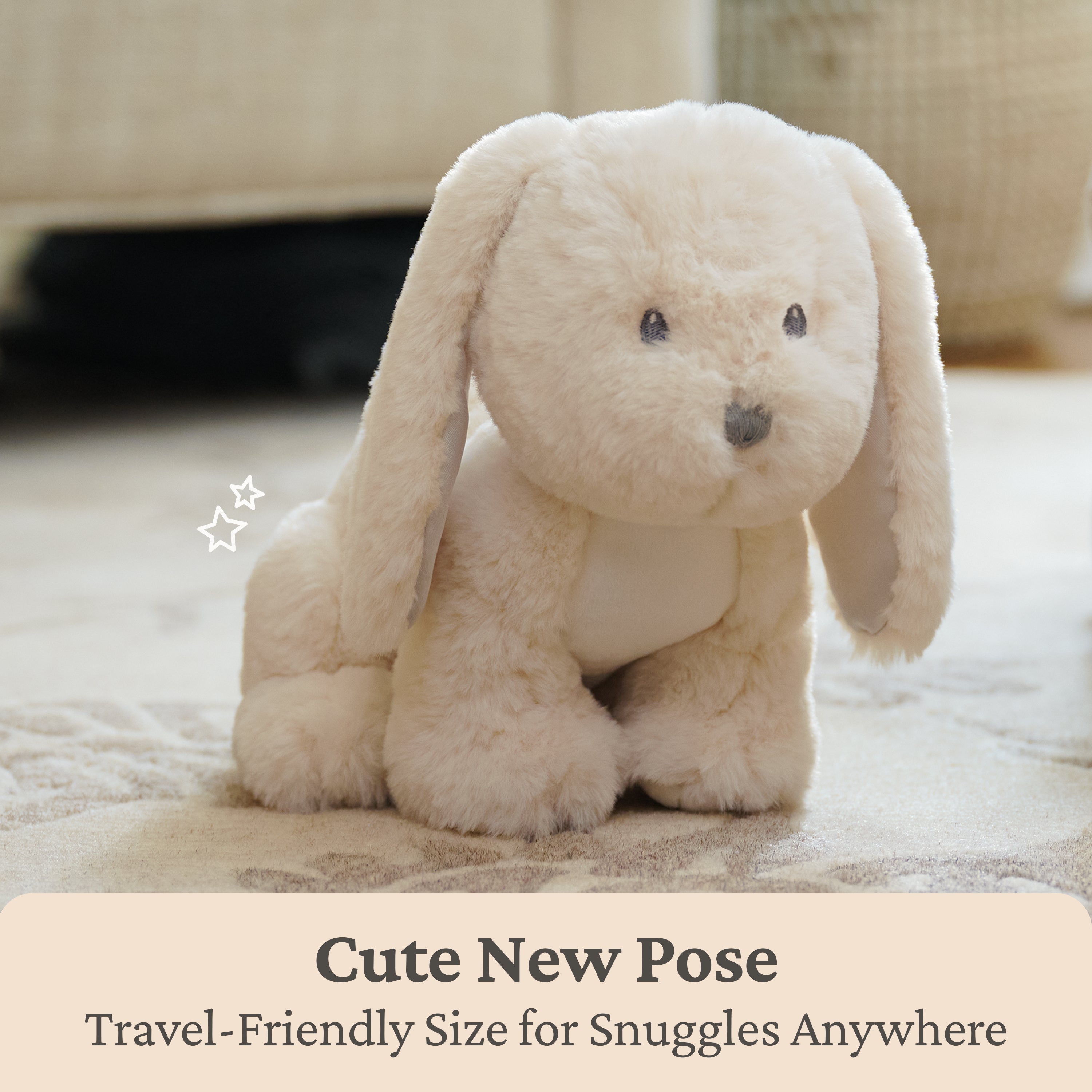 Baby GUND Clover Bunny Plush, Bunny Stuffed Animal for Babies and Toddlers, Cream, 10”