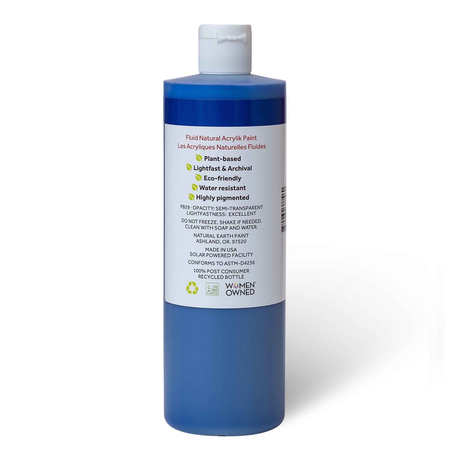 Natural Fluid Acrylik - 16 oz - Ultramarine Blue