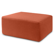 Jaxx Fairlie Couch Ottoman - Oversized Square Foam Coffee Table Ottoman, 36", Luxe Boucle, Boucle Terra Cotta