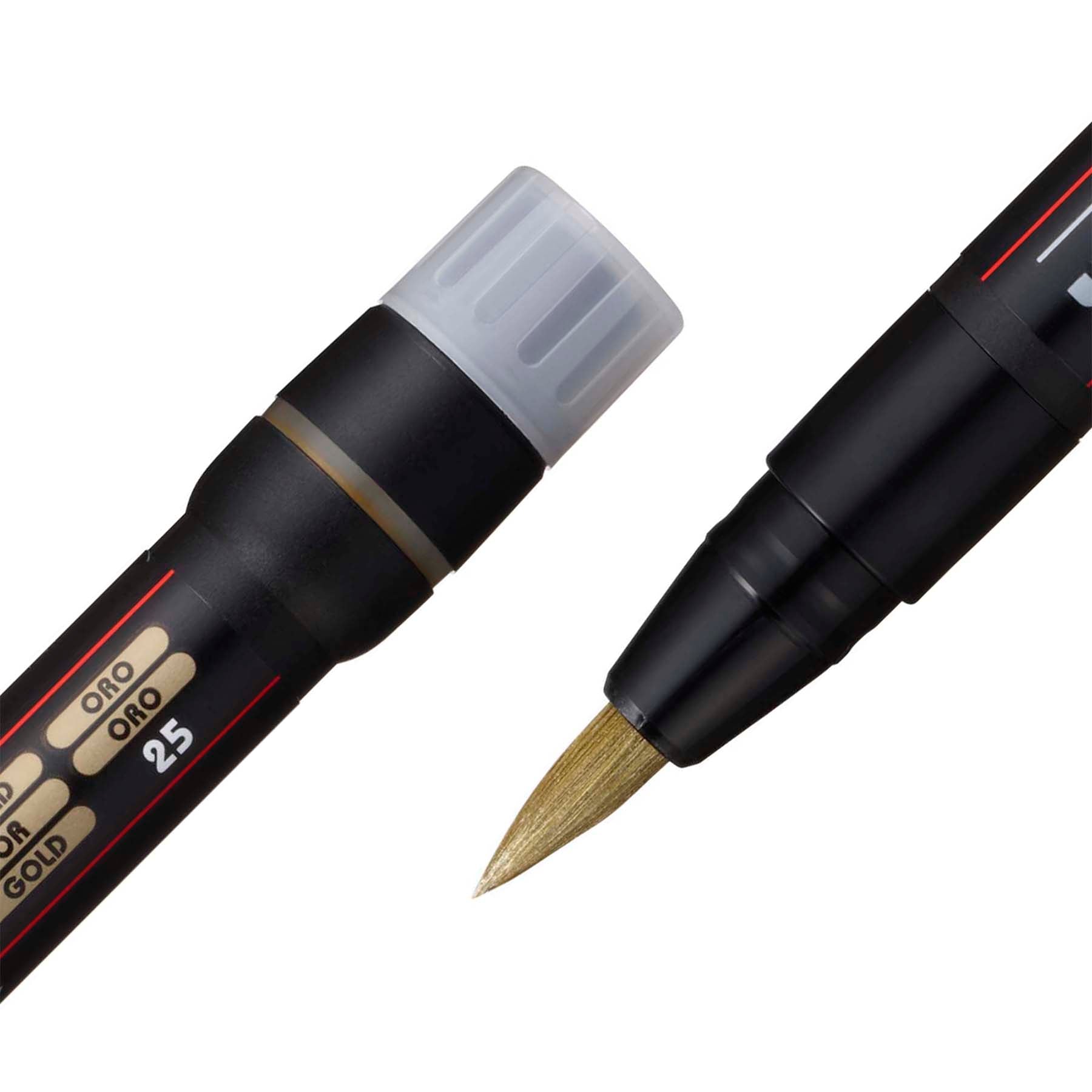 uni® POSCA PCF-350 Water-Based Paint Markers, Brush Tip (1-10mm), Gold