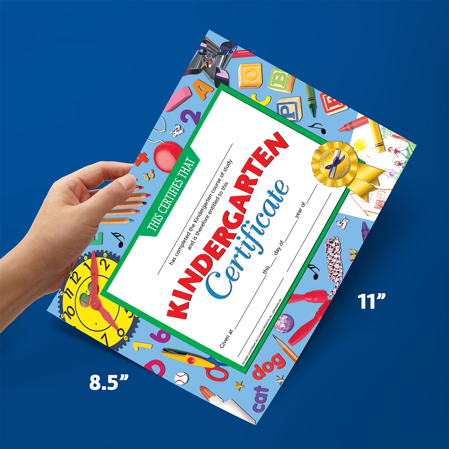 Kindergarten Certificate, 8.5" x 11", Pack of 30