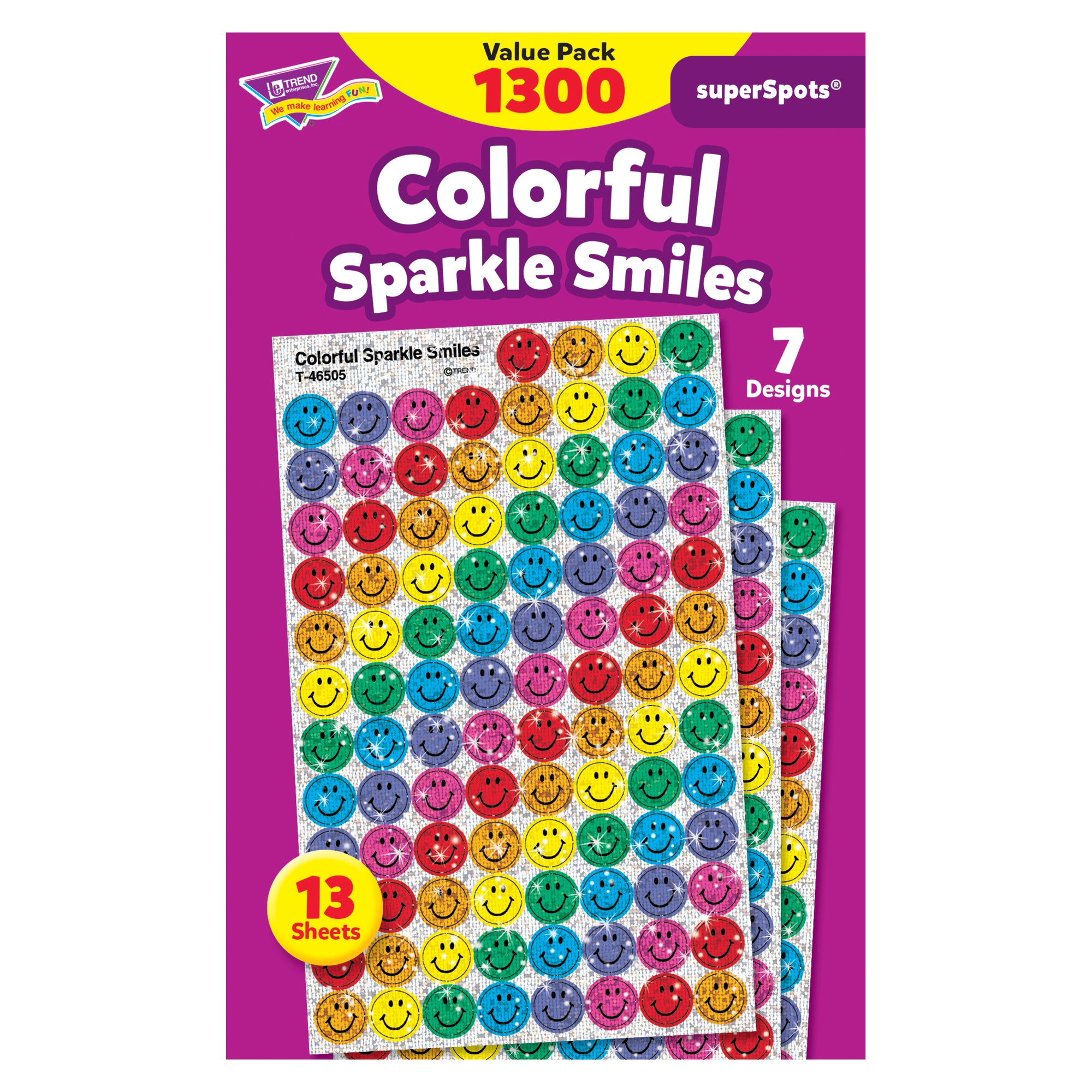 Colorful Sparkle Smiles superSpots® Value Pack, 1300 ct