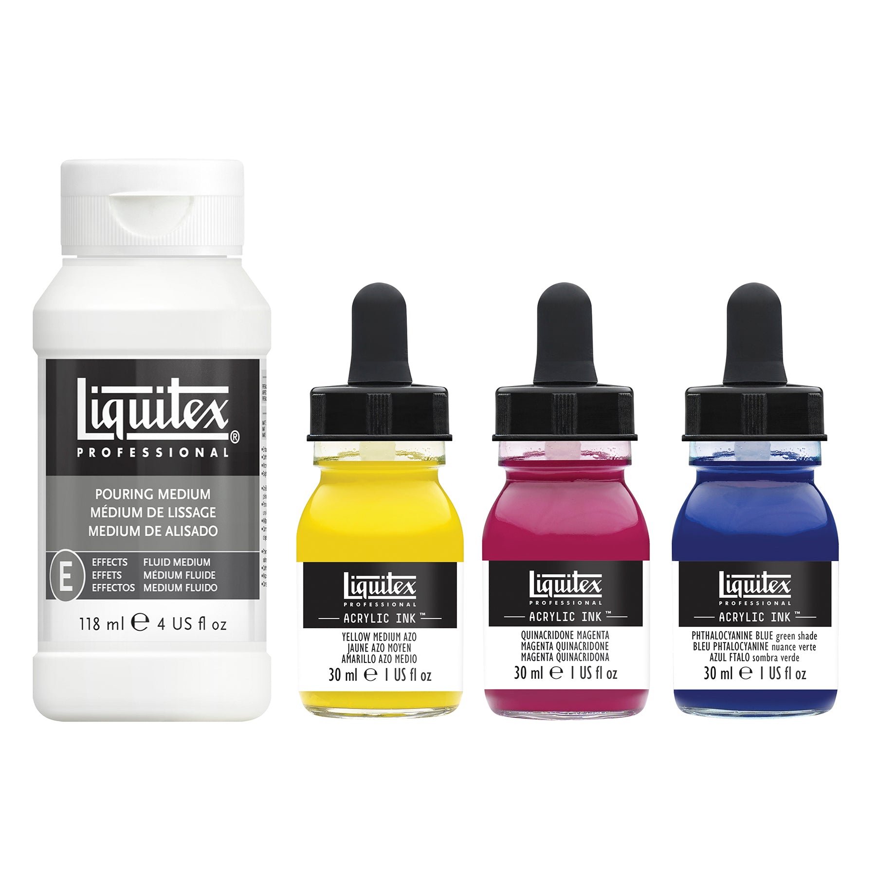 LQ Ink  Pouring Technique Primary Colors Set