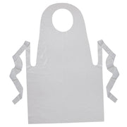 Youth Disposable Aprons, White, 24" x 35", 100 Count
