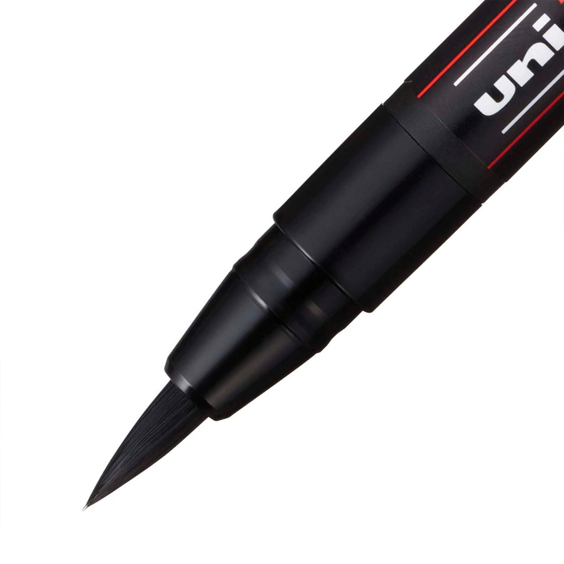 uni® POSCA PCF-350 Water-Based Paint Markers, Brush Tip (1-10mm), Black
