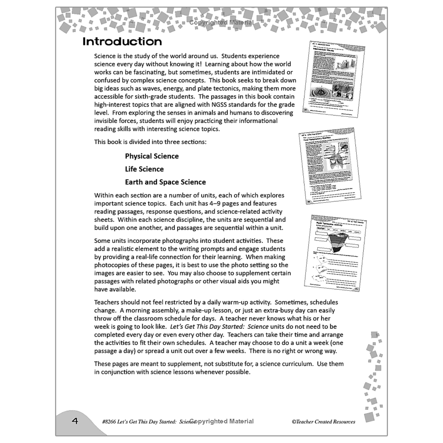 Let’s Get This Day Started: Science (Gr. 6)