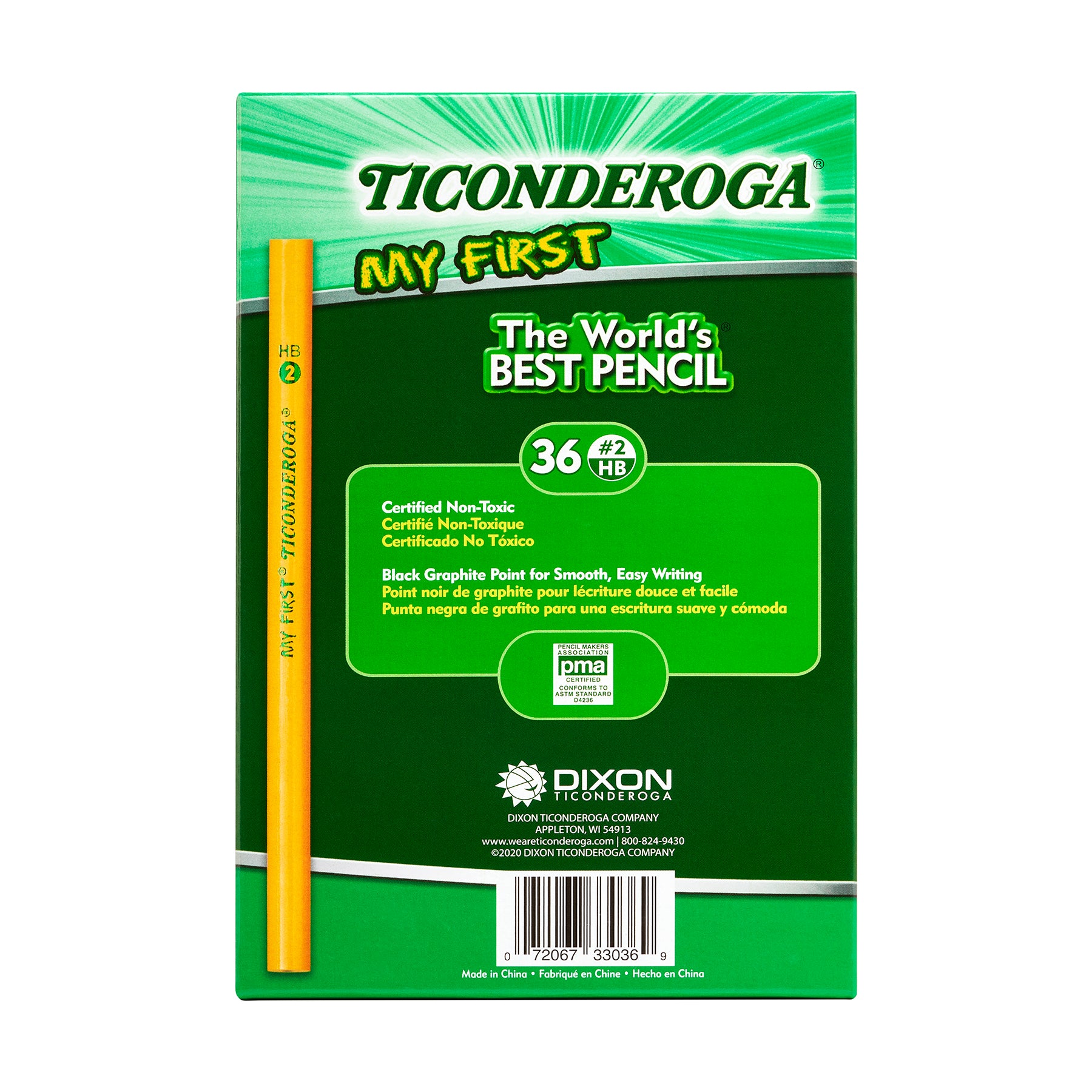 My First Ticonderoga® Pencil without Eraser, 36 Count