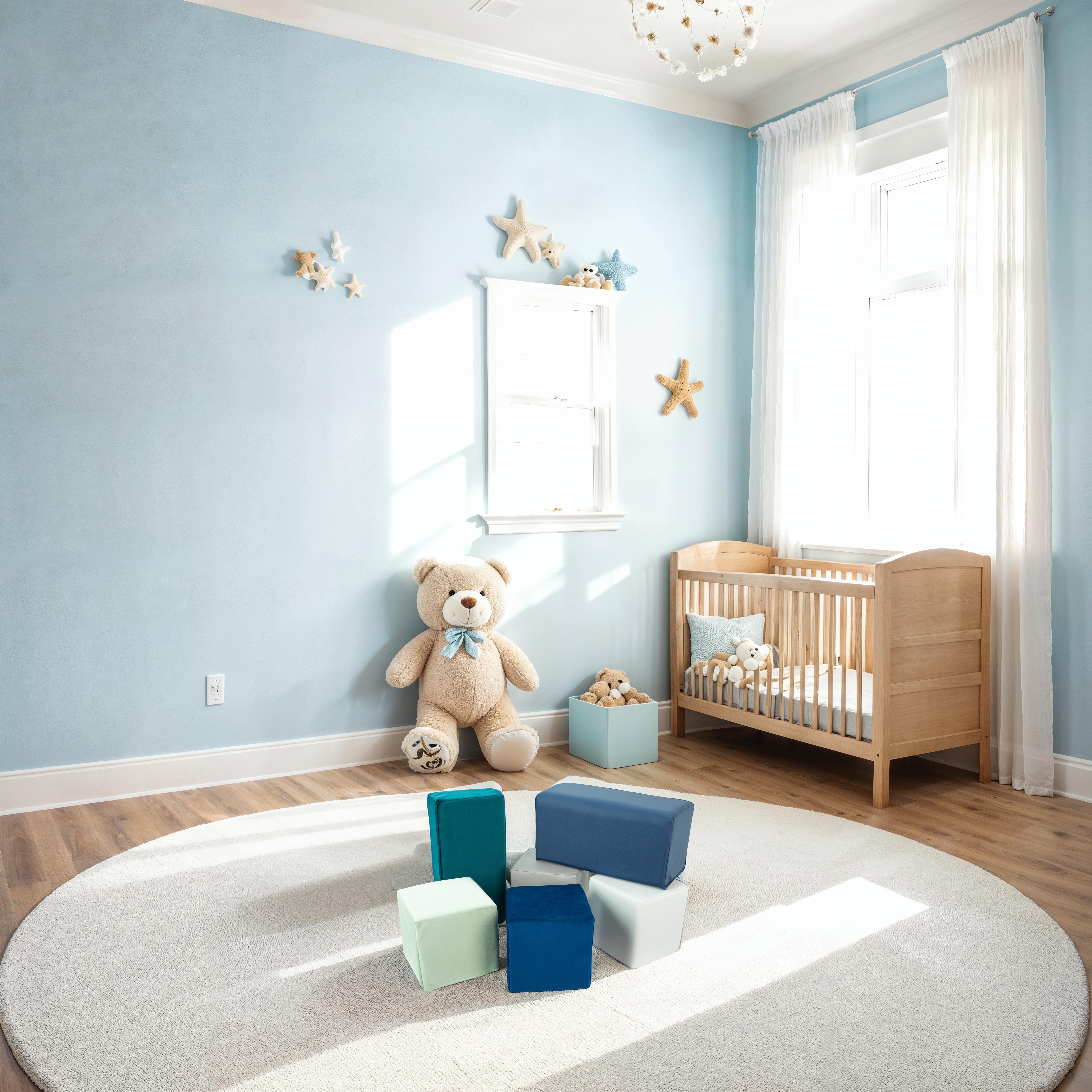 SoftScape Two-Texture Big Block Set, 6-Piece - Ocean