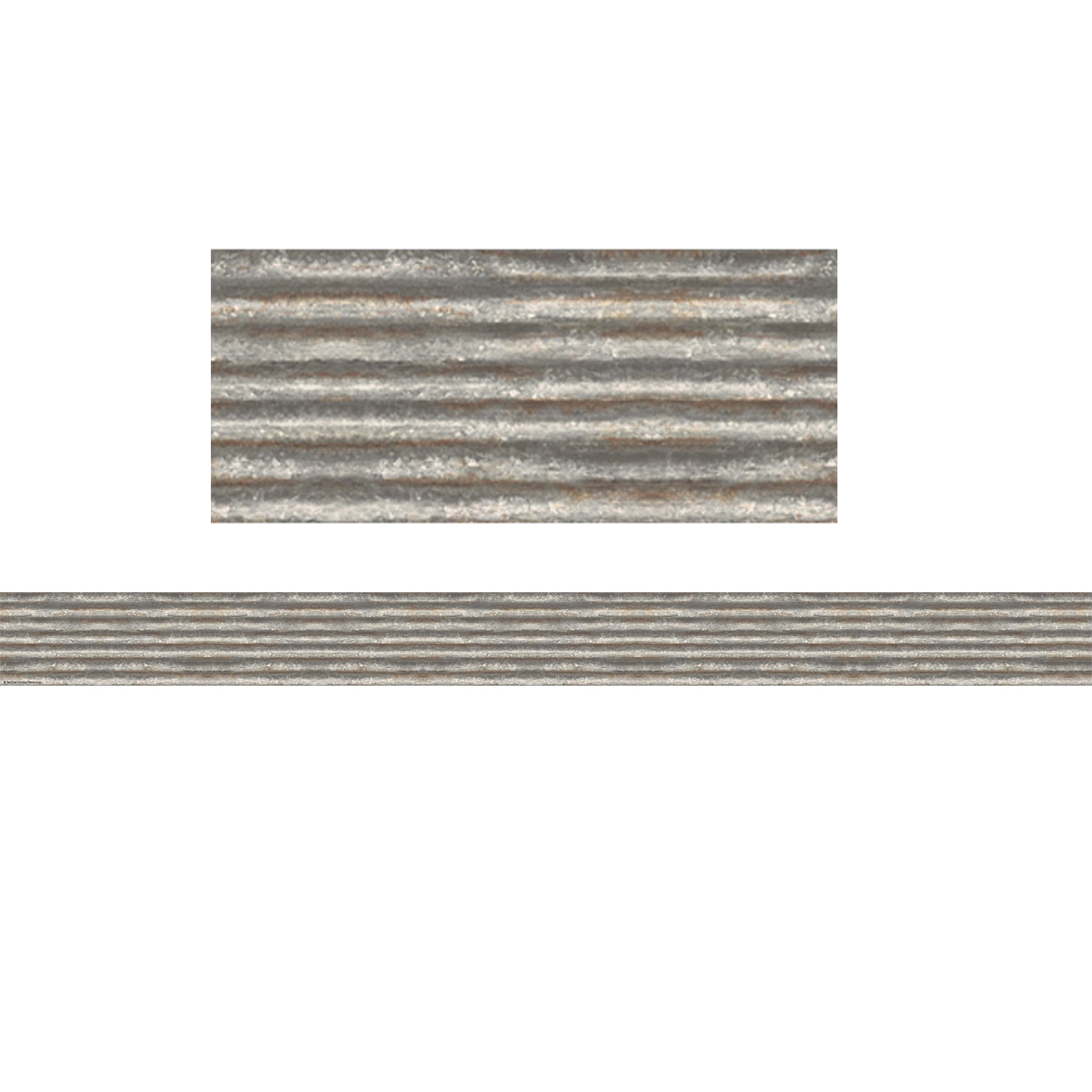 Corrugated Metal Straight Border Trim