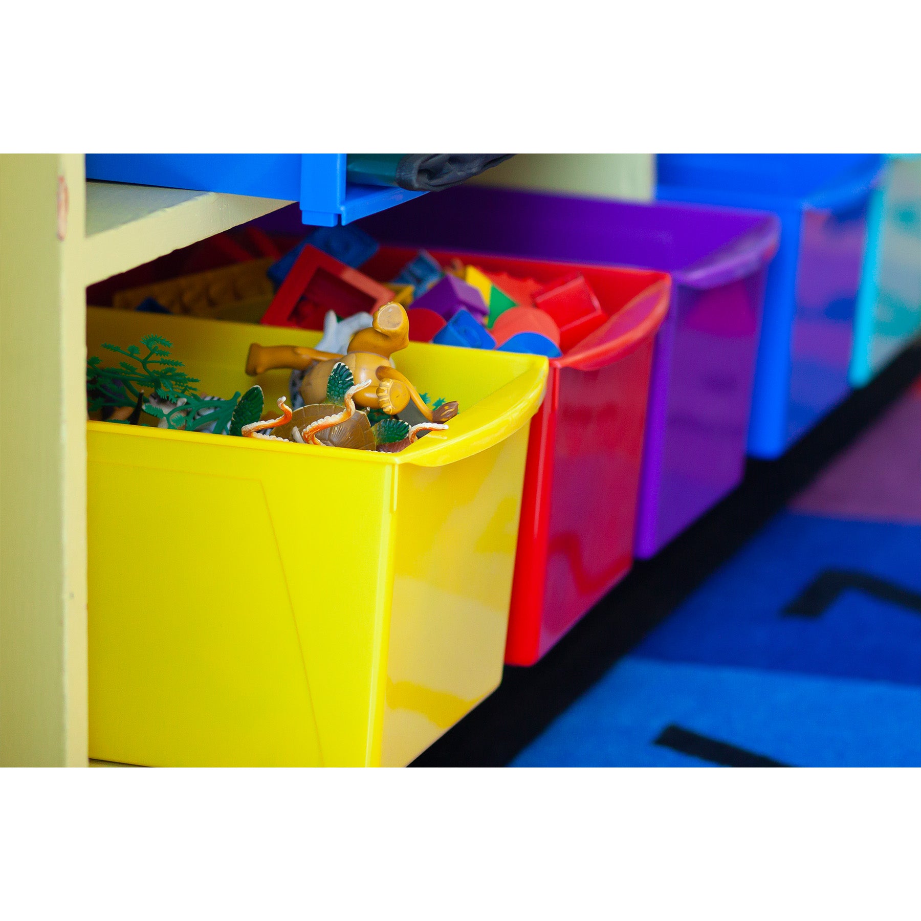 (2 EA) WIDE BOOK BIN RED