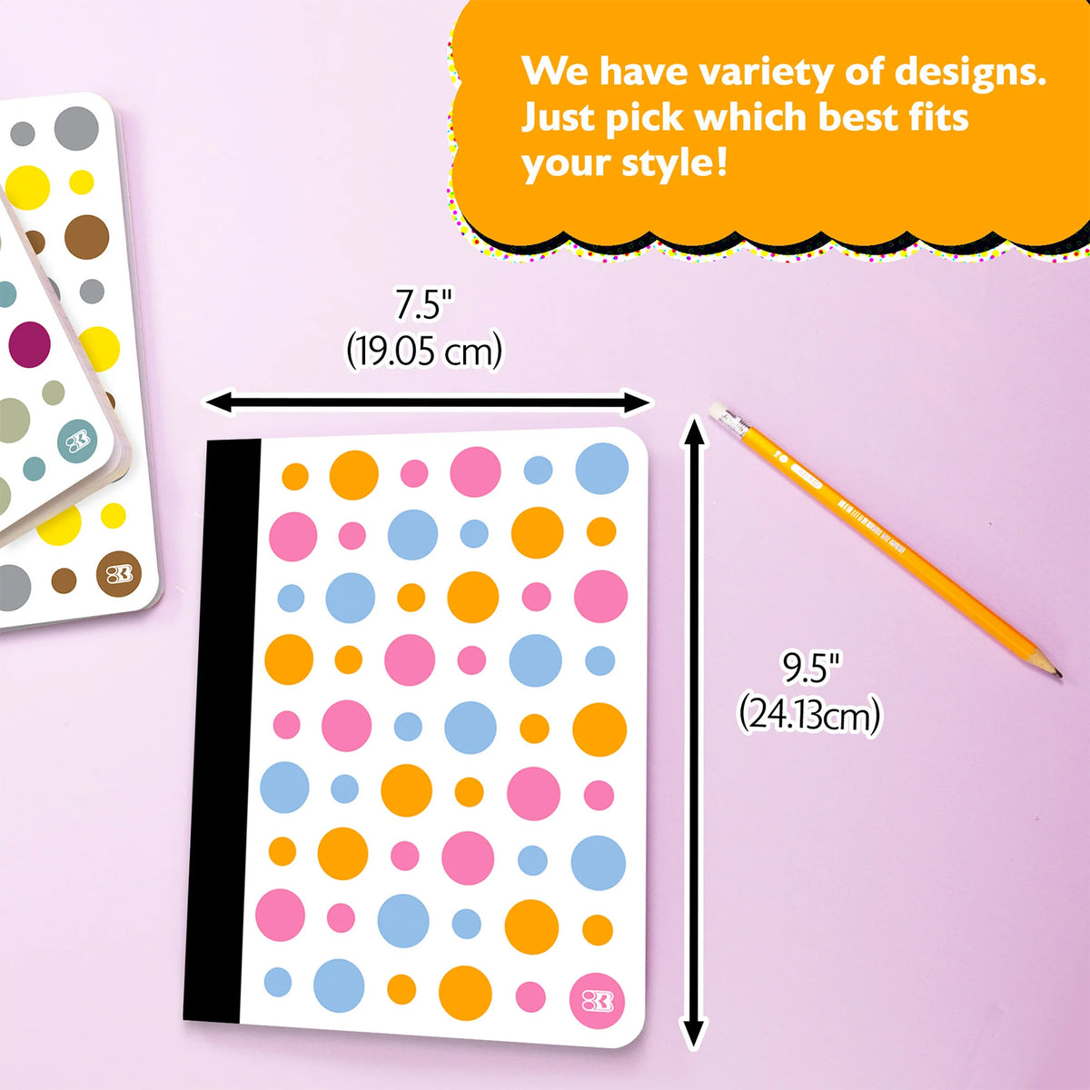 100CT CR POLKA DOT COMPOSITION BOOK