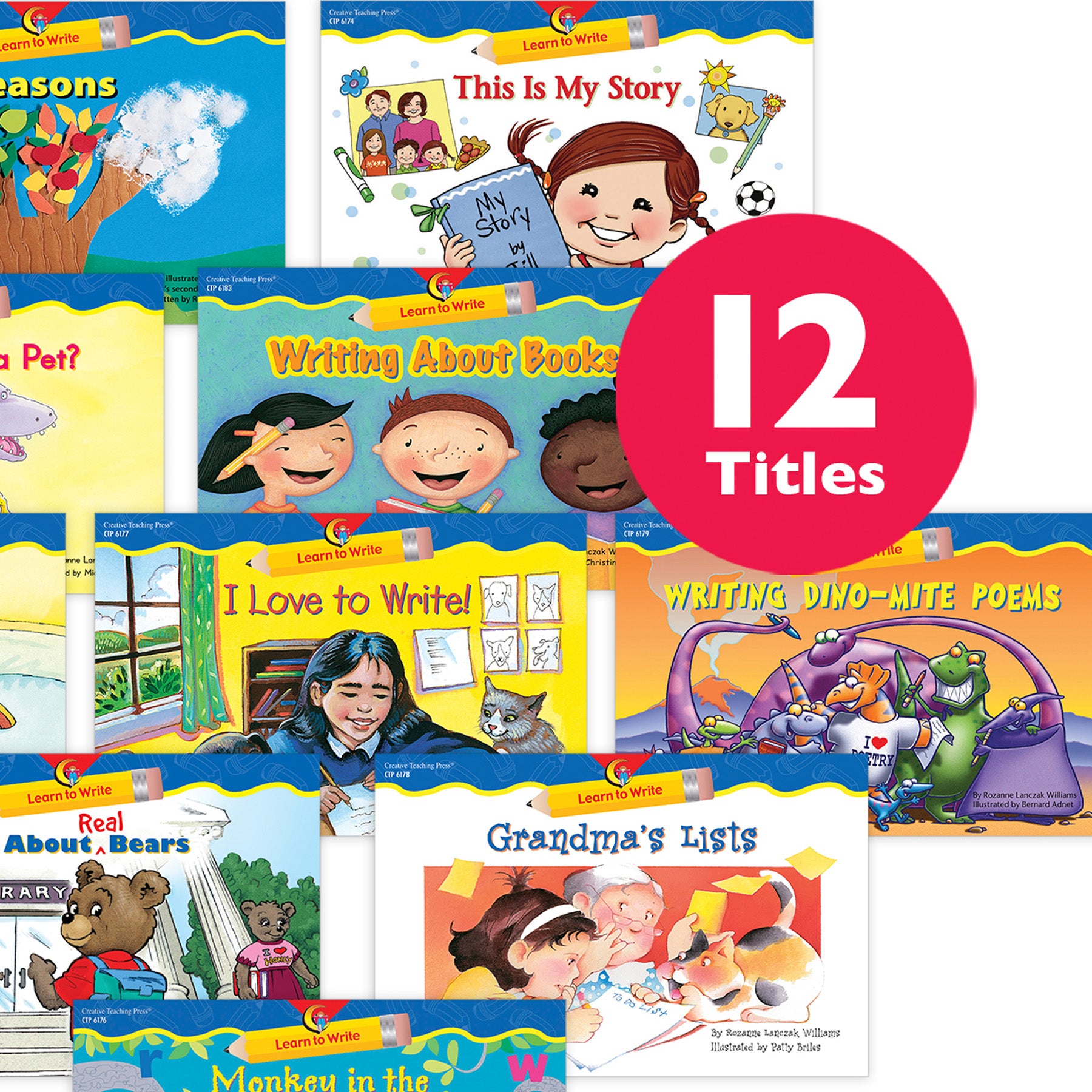 Learn to Write Variety Pack, Grade K-1, 12 Titles