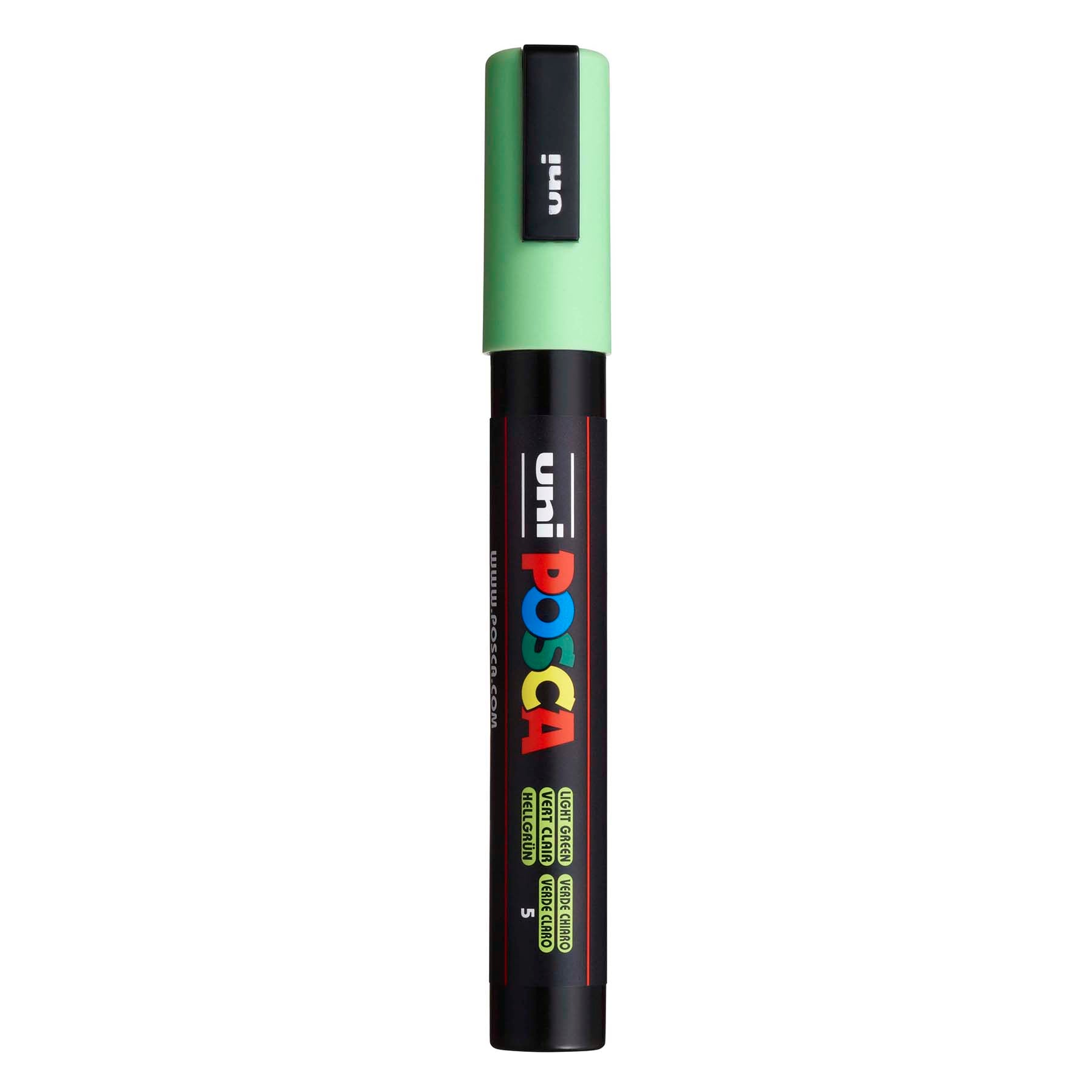 uni® POSCA PC-5M Water-Based Paint Markers, Reversible Medium Tip (1.8-2.5mm), Light Green