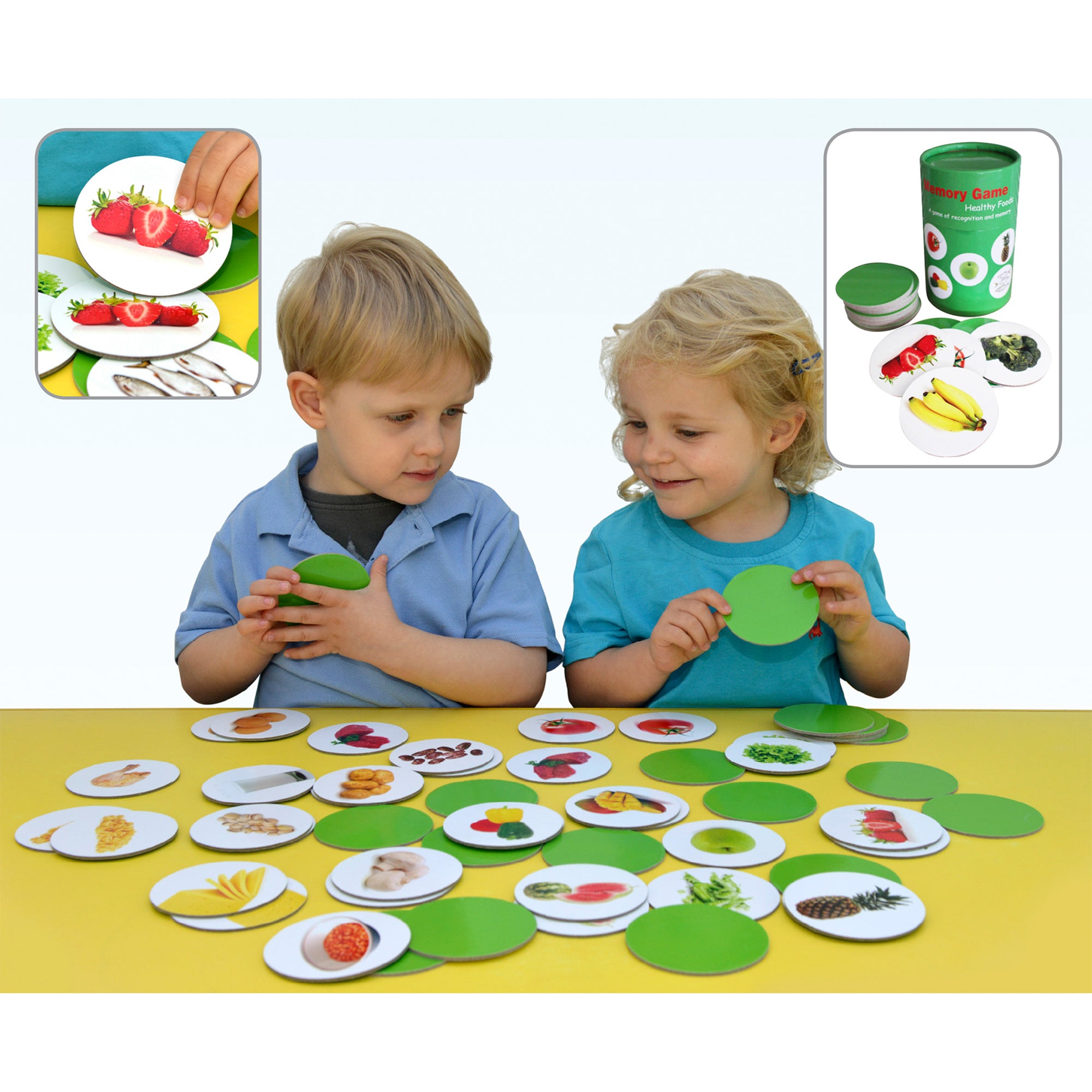 Healthy Foods Matching Pairs Game