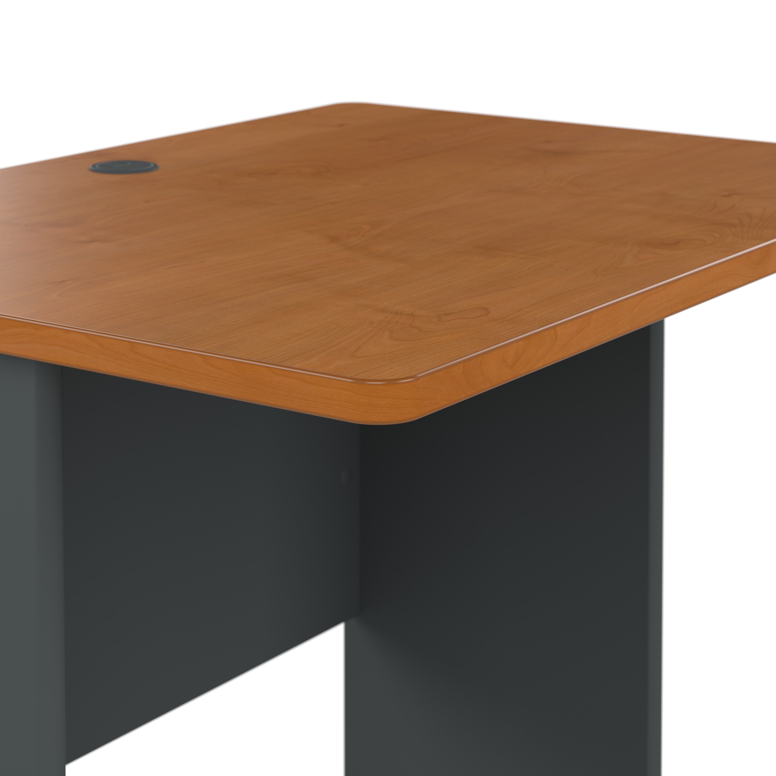 Bush Business Furniture Series A 36W Desk in Natural Cherry and Slate - 35.59" Width x 26.81" Depth x 29.66" Height