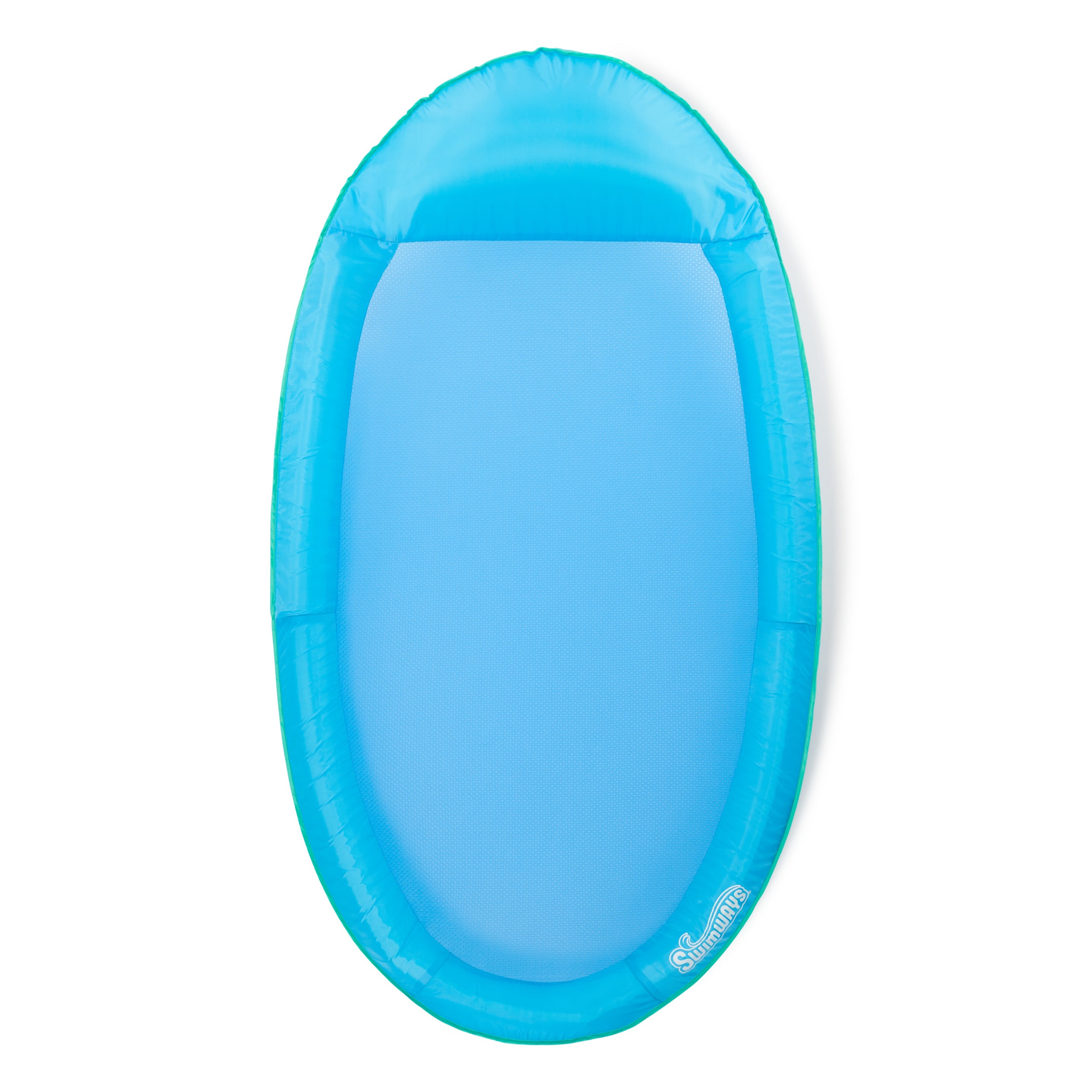 SwimWays Spring Float Premiun Hammock Pool Lounge Chair with Hyper-Flate Valve, Blue