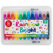 Rainbow Bright Watercolor Crayons, Pack of 12