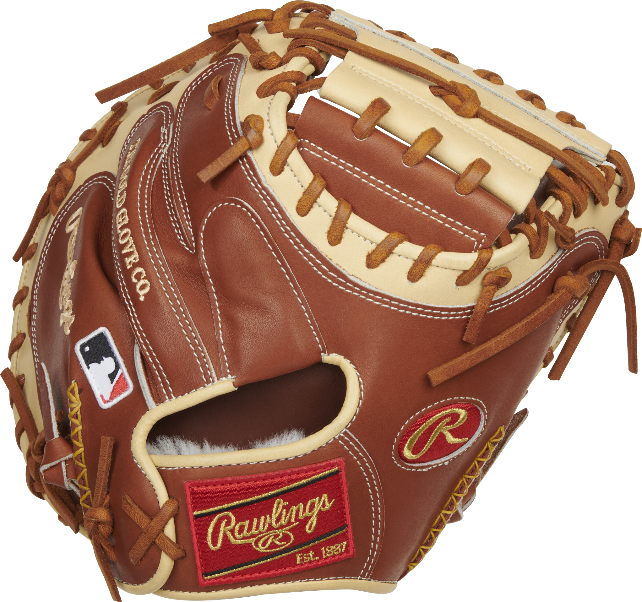 Rawlings Pro Preferred Series Catchers Mitt 33-Inch Baseball Glove - Right Hand Thrower - Bruciato