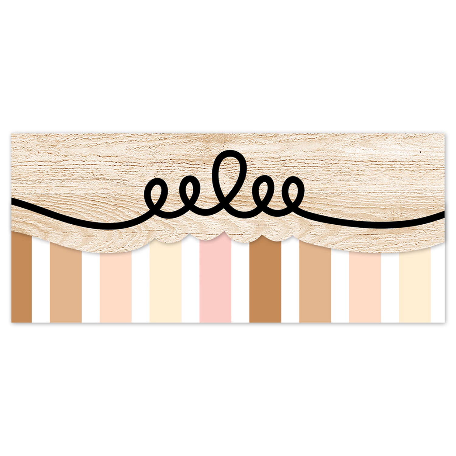 Core Decor Loop-de-Doodle on Wood EZ Border, 48 Feet