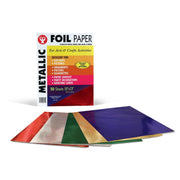 Metallic Paper - 10 sheets, 10"x13", 2 each of 5 asst'd colors