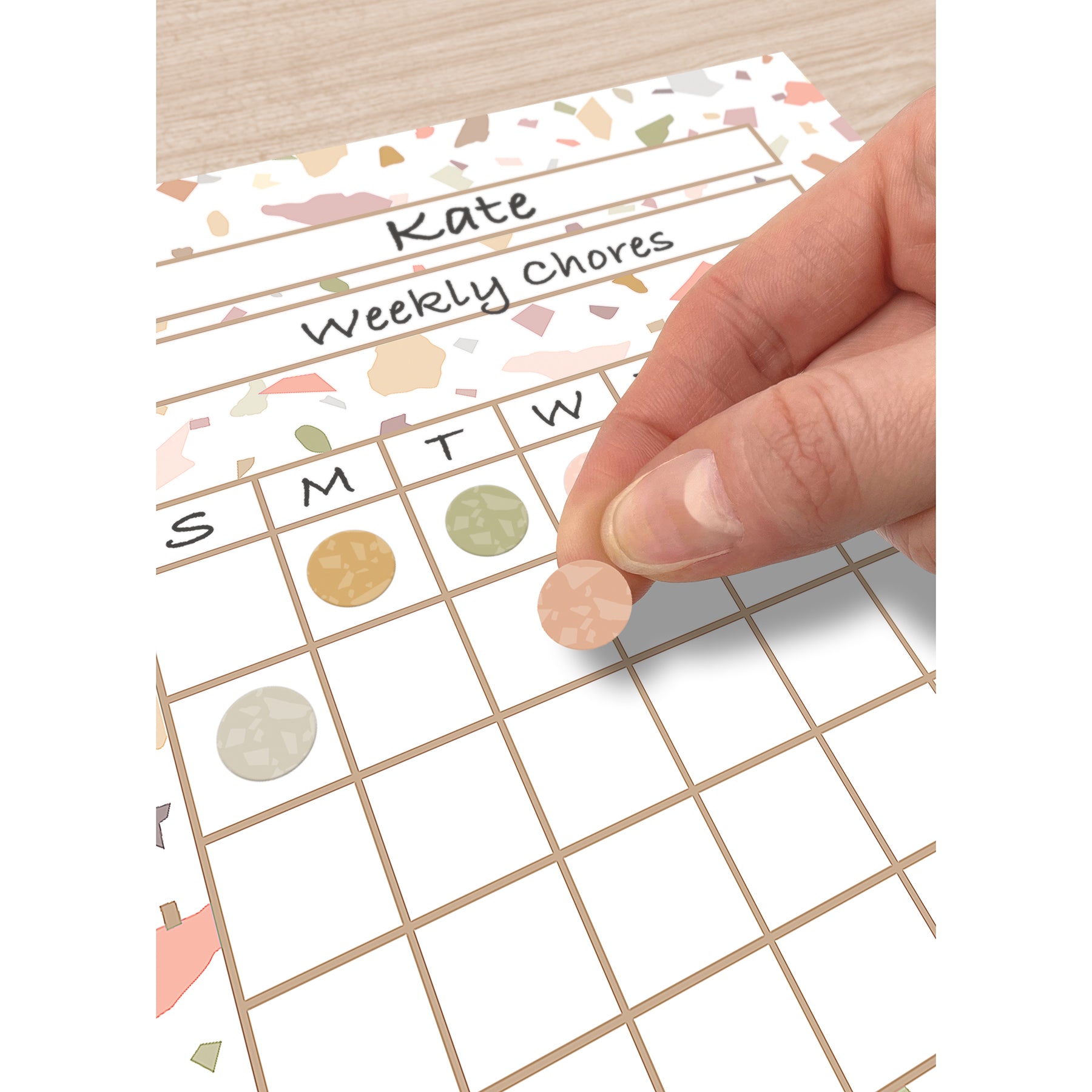 Terrazzo Tones Circles Mini Stickers Valu-Pak, Pack of 1144