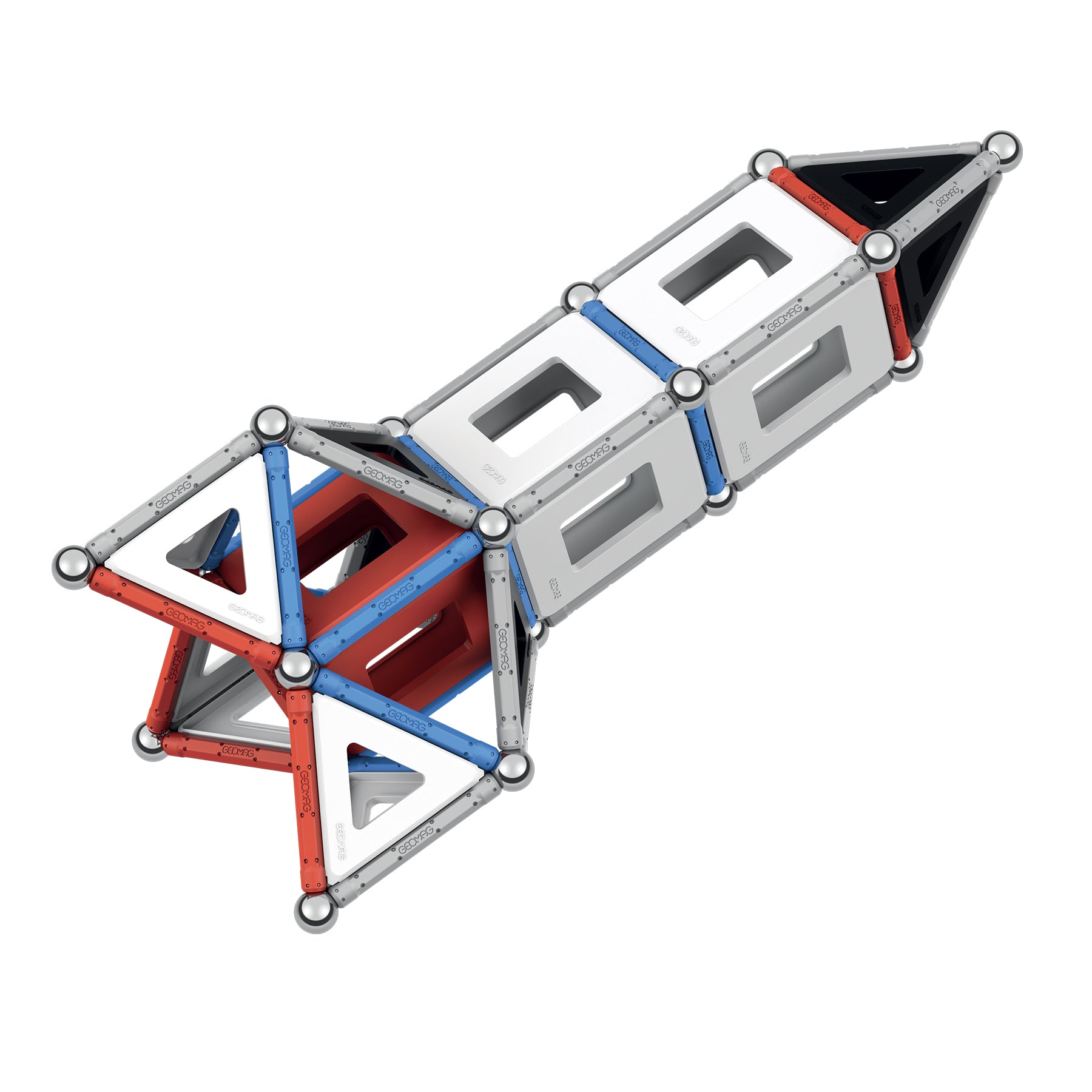 Geomag™ Classic Panels Magnetic Construction Set, NASA Rocket, 103 Pieces
