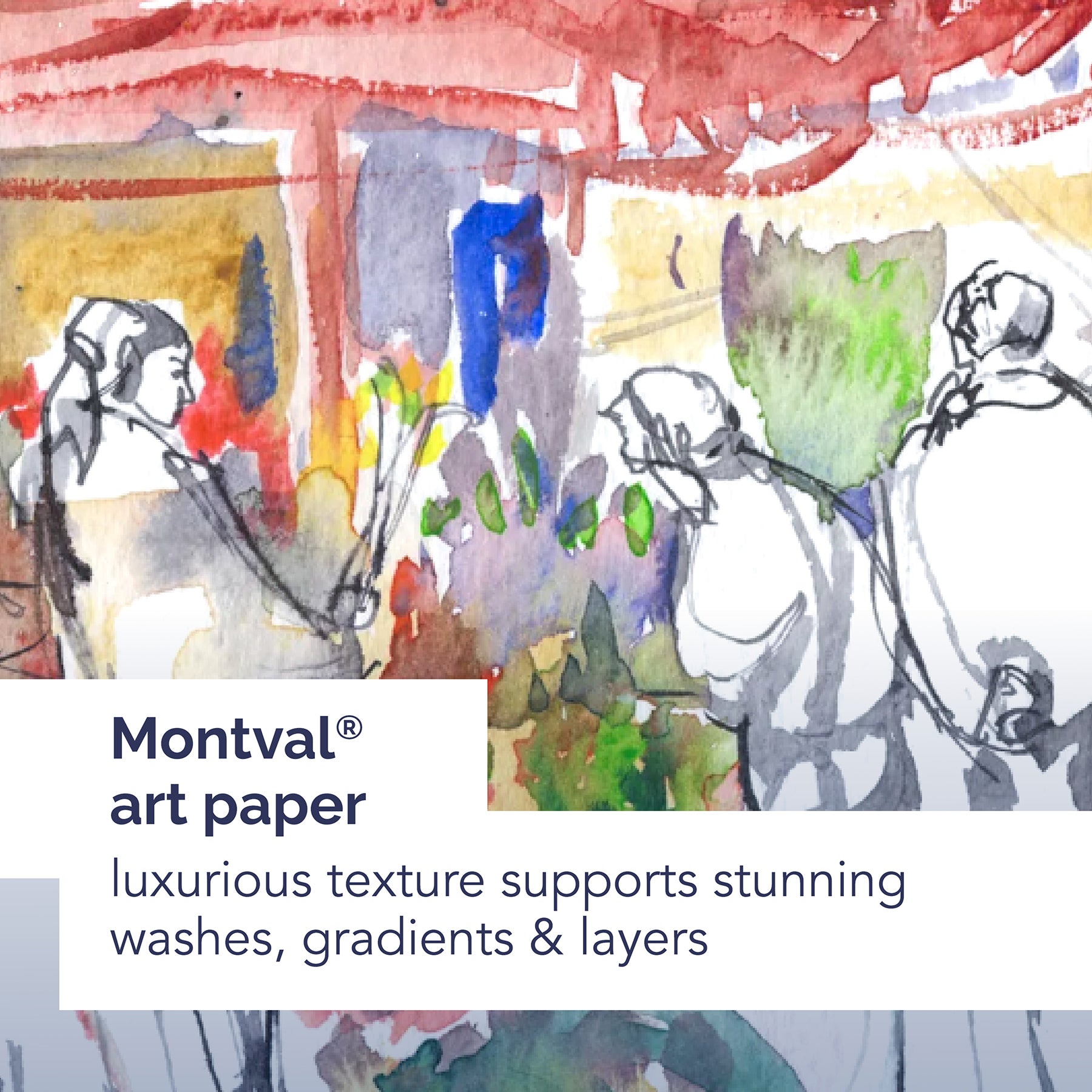 Artist Series Montval Watercolor Pad, Side Wire Binding, 20 Sheet, 5.5x8.5 inch, 1 Count