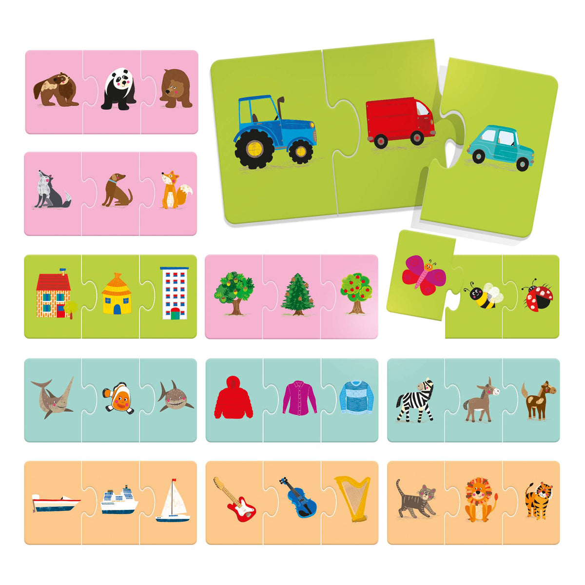 SIMILAR 3-PIECE PUZZLES