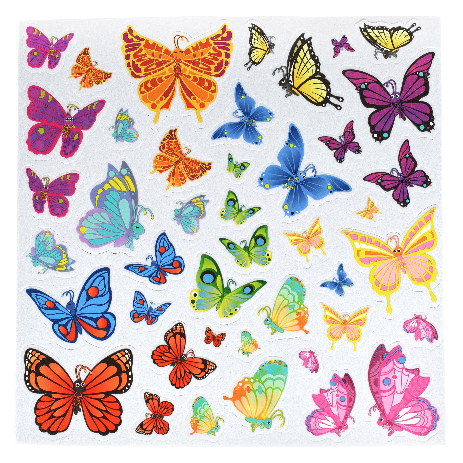 Foam Stickers - Butterflies - Pack of 172