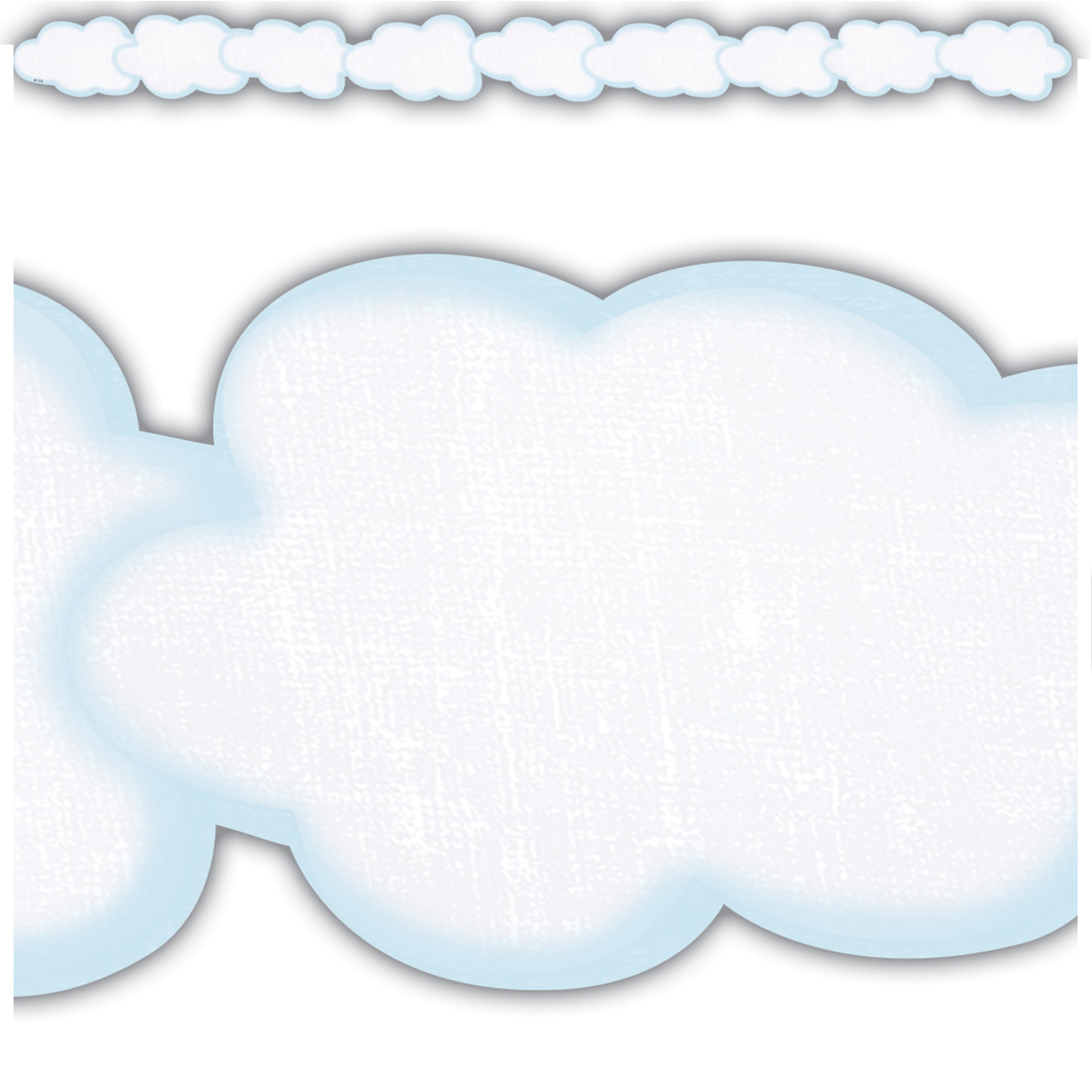 Clouds Die-Cut Border Trim, 35 Feet
