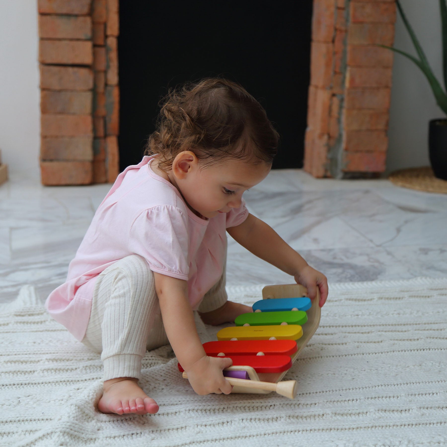Wooden Oval Xylophone Musical Toy