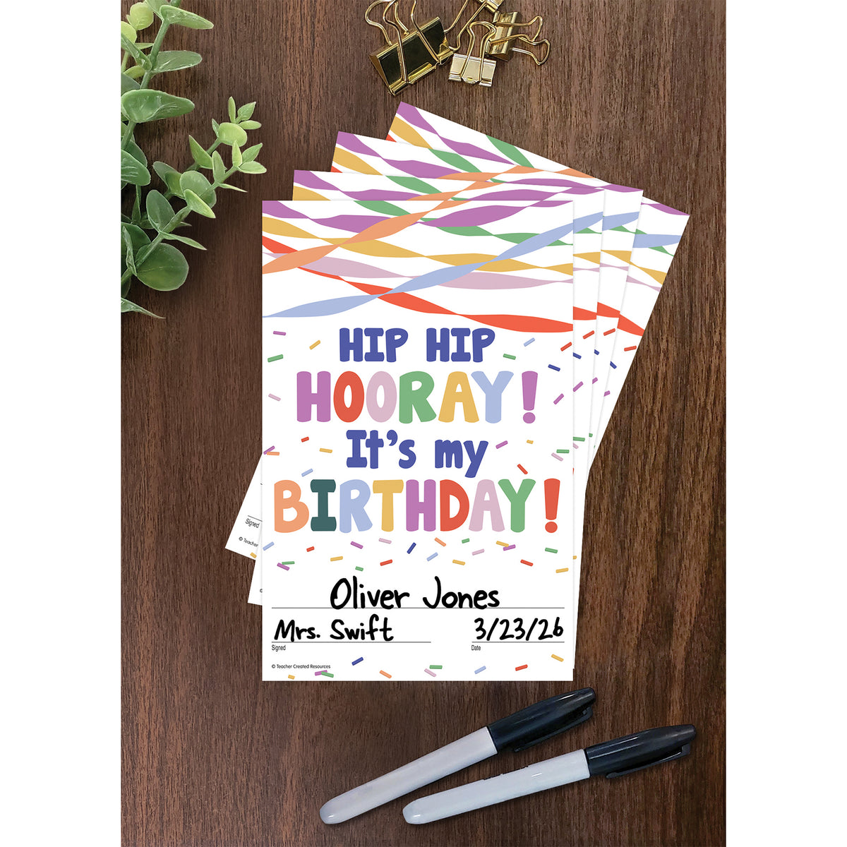 (2 PK) COLOR CRUSH BIRTHDAY AWARDS