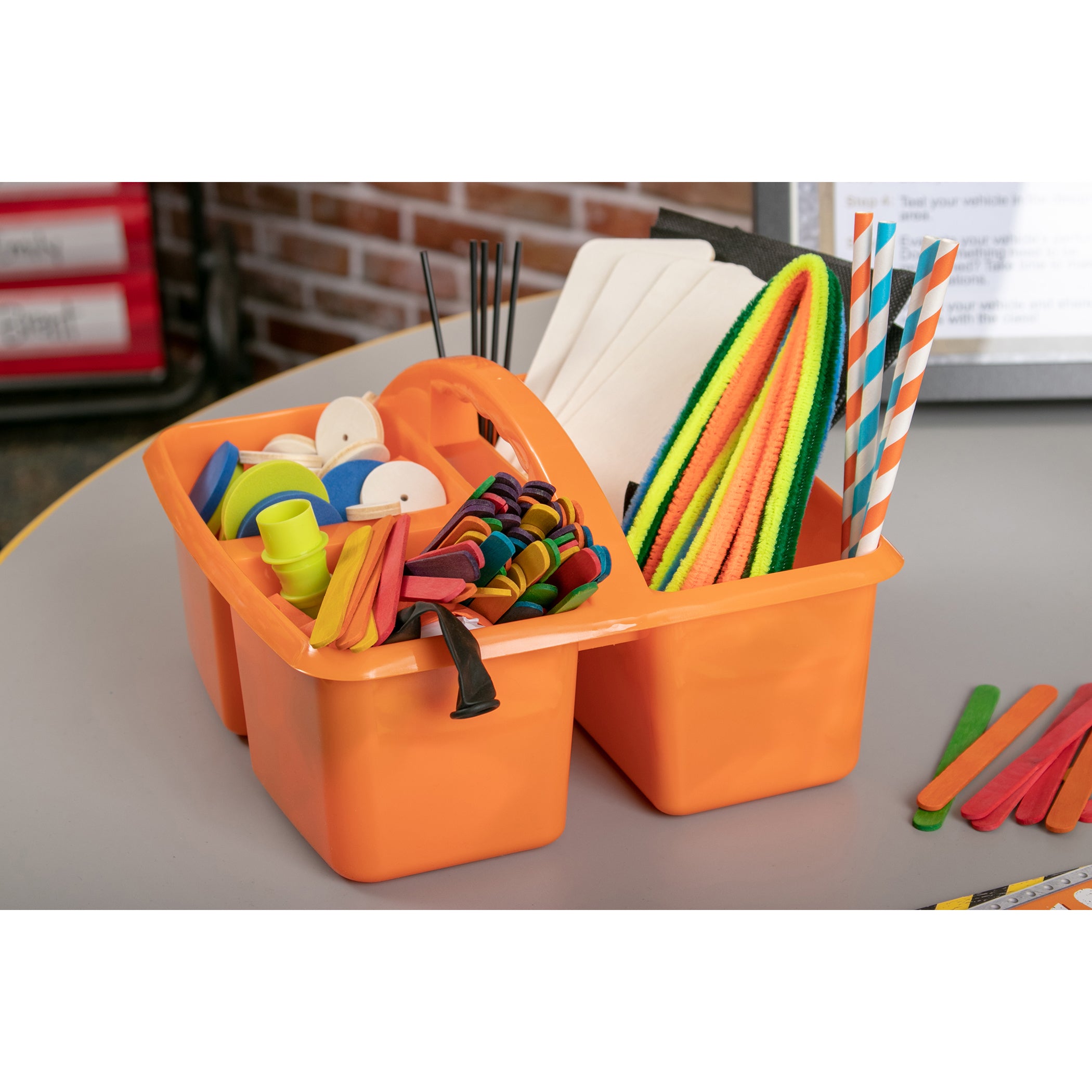 Orange Plastic Storage Caddy