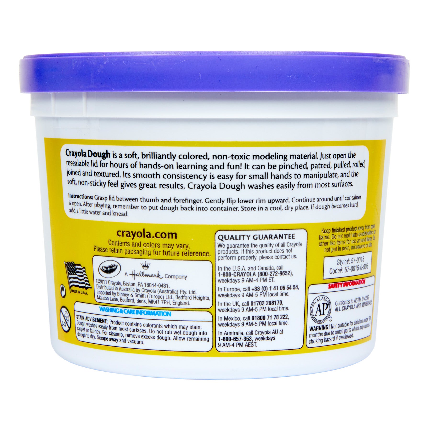 Dough, Purple, 3 Pound Bucket