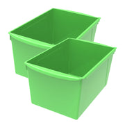 (2 EA) WIDE BOOK BIN GREEN