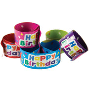 Happy Birthday Balloons Slap Bracelets