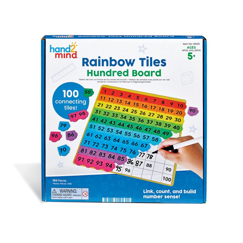 Connecting Color Tiles 100s Board