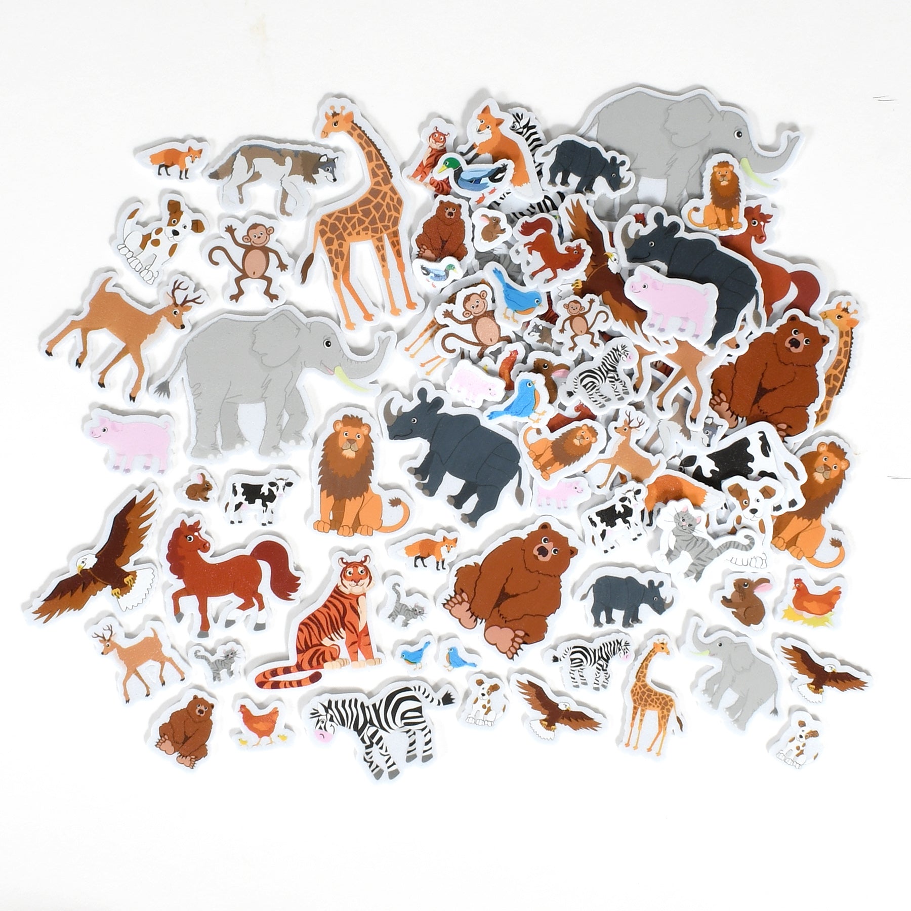 Foam Stickers - Animals - Pack of 168