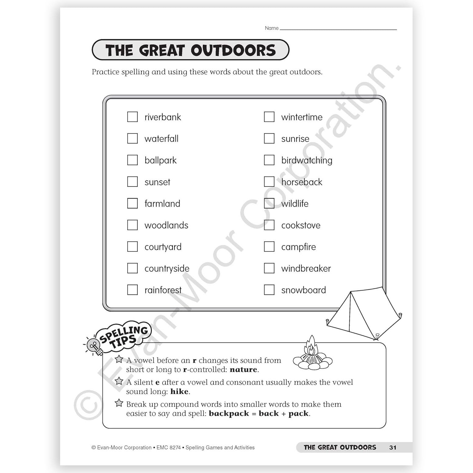 Spelling Games and Activities, Grade 4