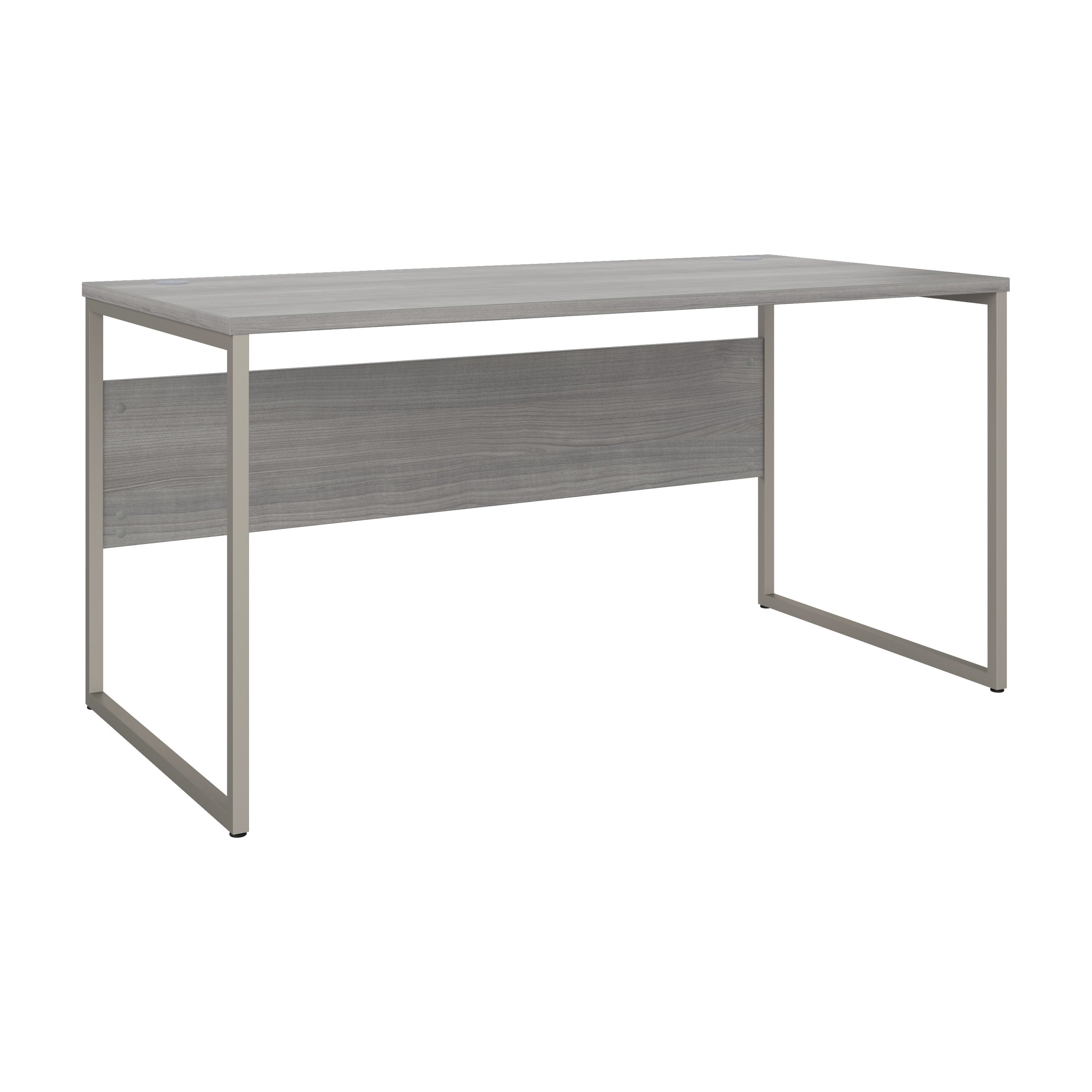 Bush Business Furniture Hybrid 60W x 30D Computer Table Desk with Metal Legs in Platinum Gray - 59.45" Width x 29.37" Depth x 29.91" Height