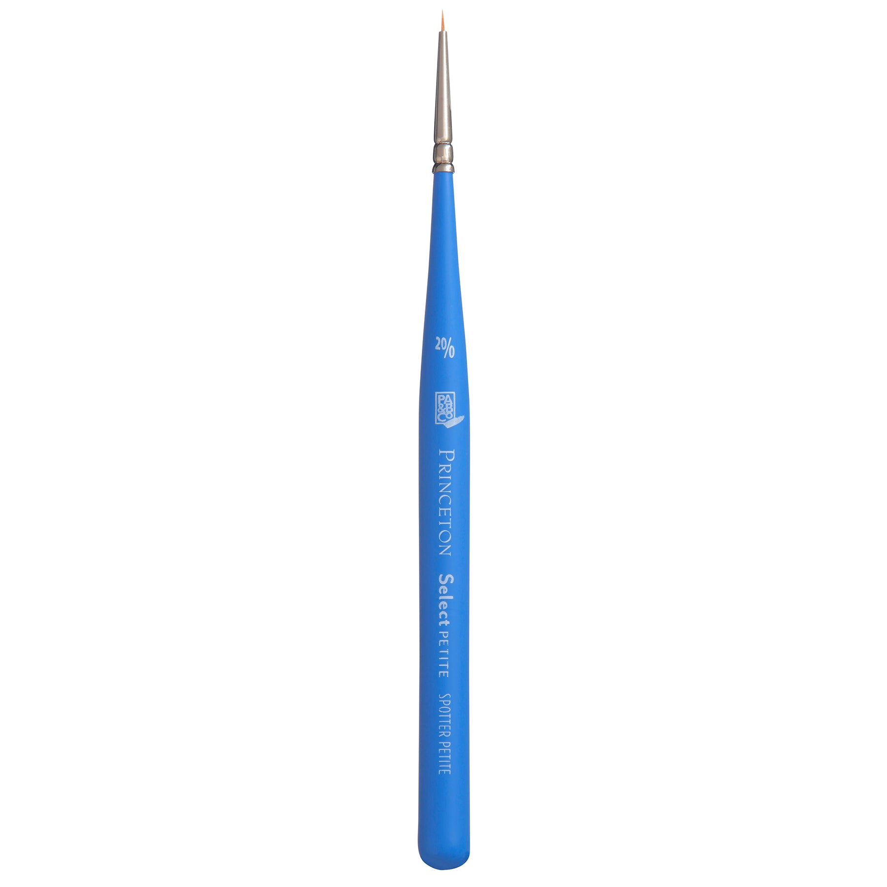 Select Artiste Mini Spotter Brush, Synthetic Bristles, Short Handle Mixed Media Paintbrush, Jewel Blue, Size 20/0, 1 Count