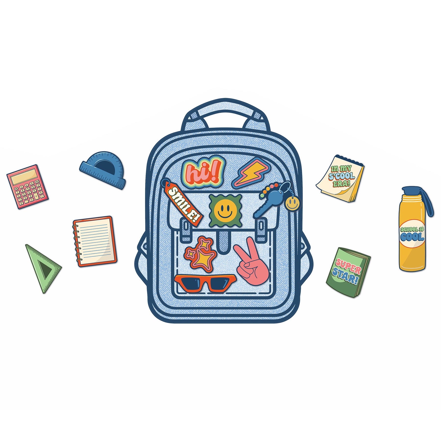 S'Cool Era Welcome Bulletin Board Set, 24 Pieces