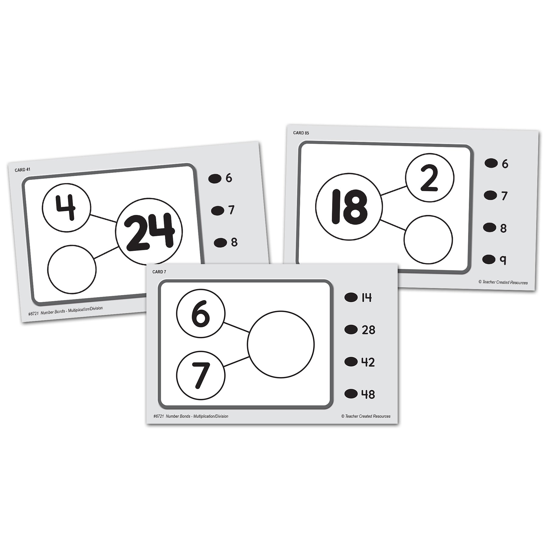 Power Pen® Learning Cards: Number Bonds - Multiplication & Division