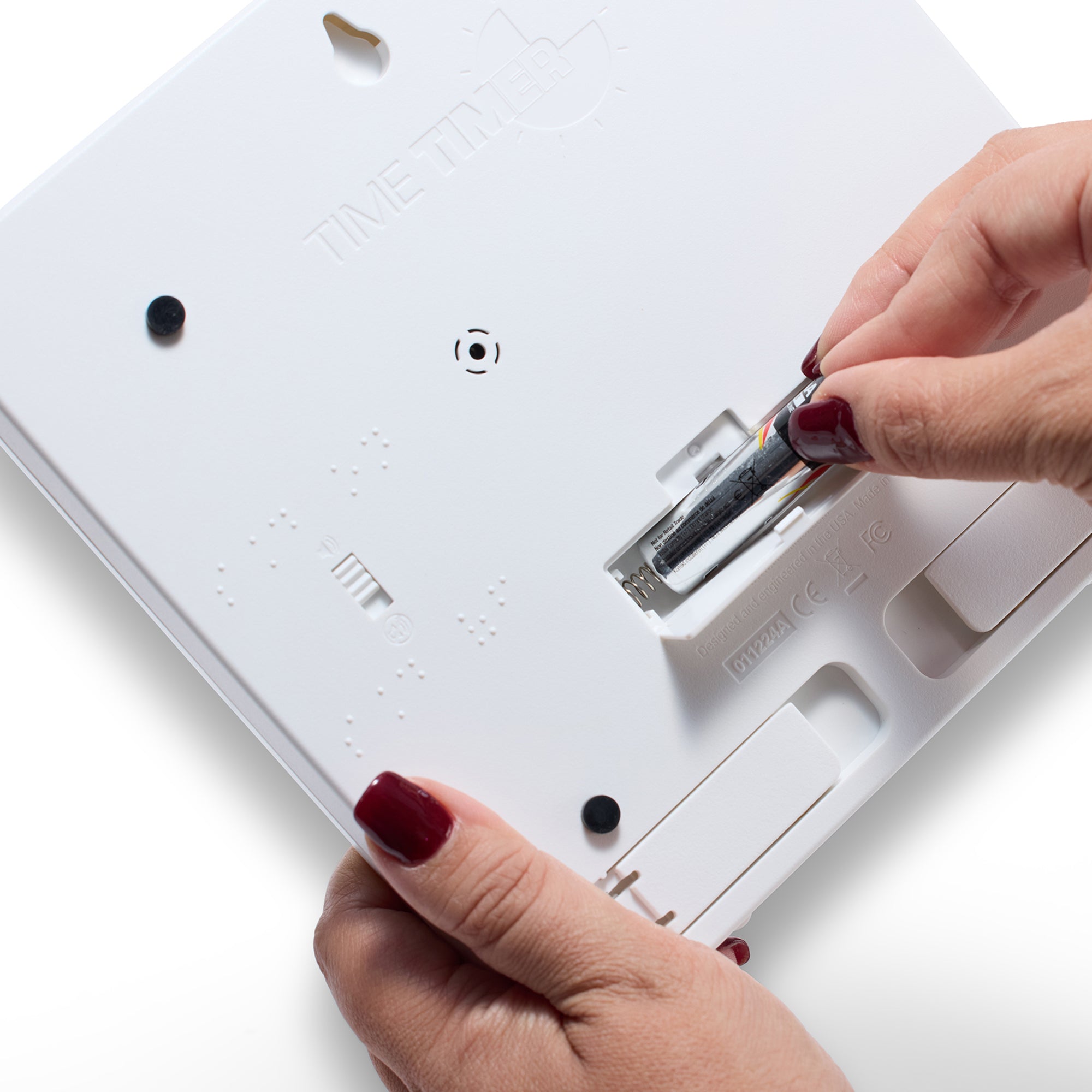 Braille 8" 60-Minute Visual Timer - Red Disk