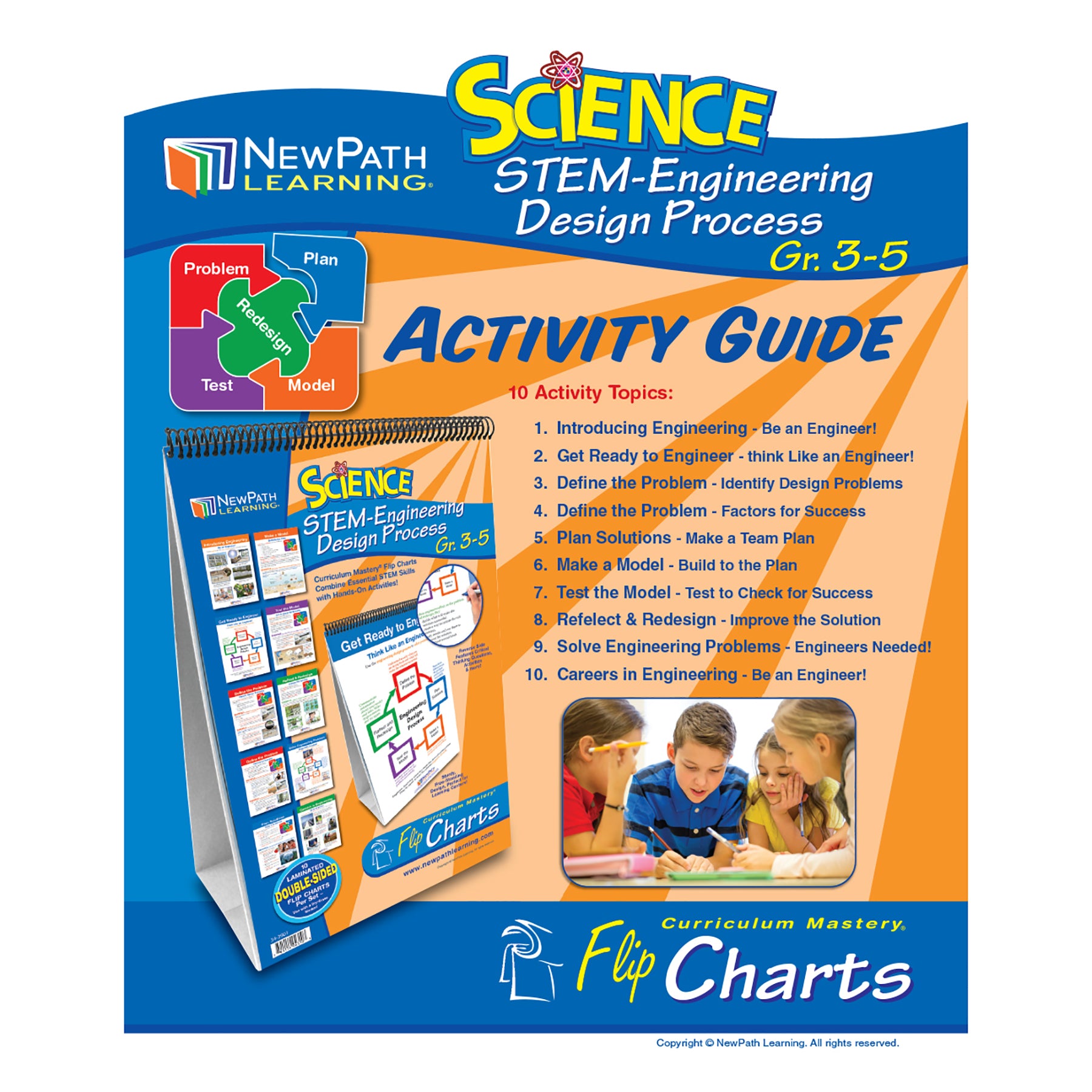 STEM Engineering Design Process Flip Chart Set, Grades 3-5