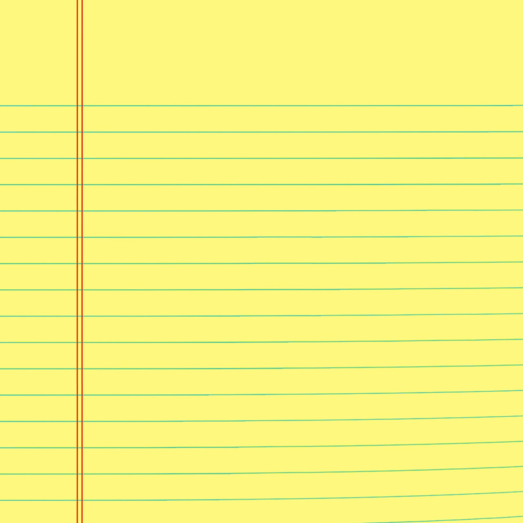 Legal Pad, Wide Ruled, Yellow, 50 Sheets