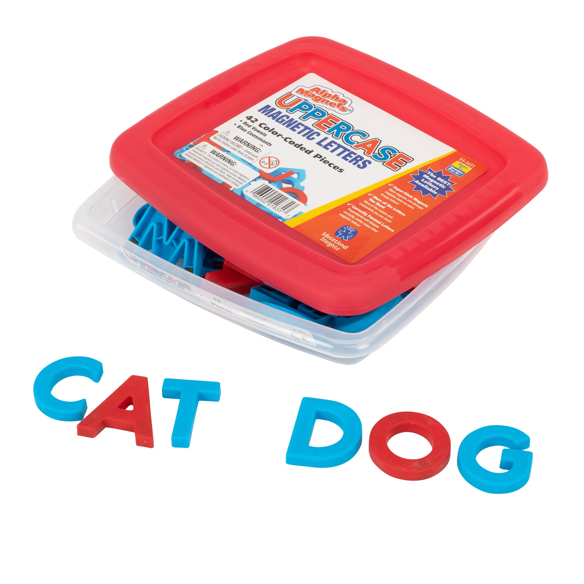 AlphaMagnets®, Uppercase, Color-Coded, 42 Pieces