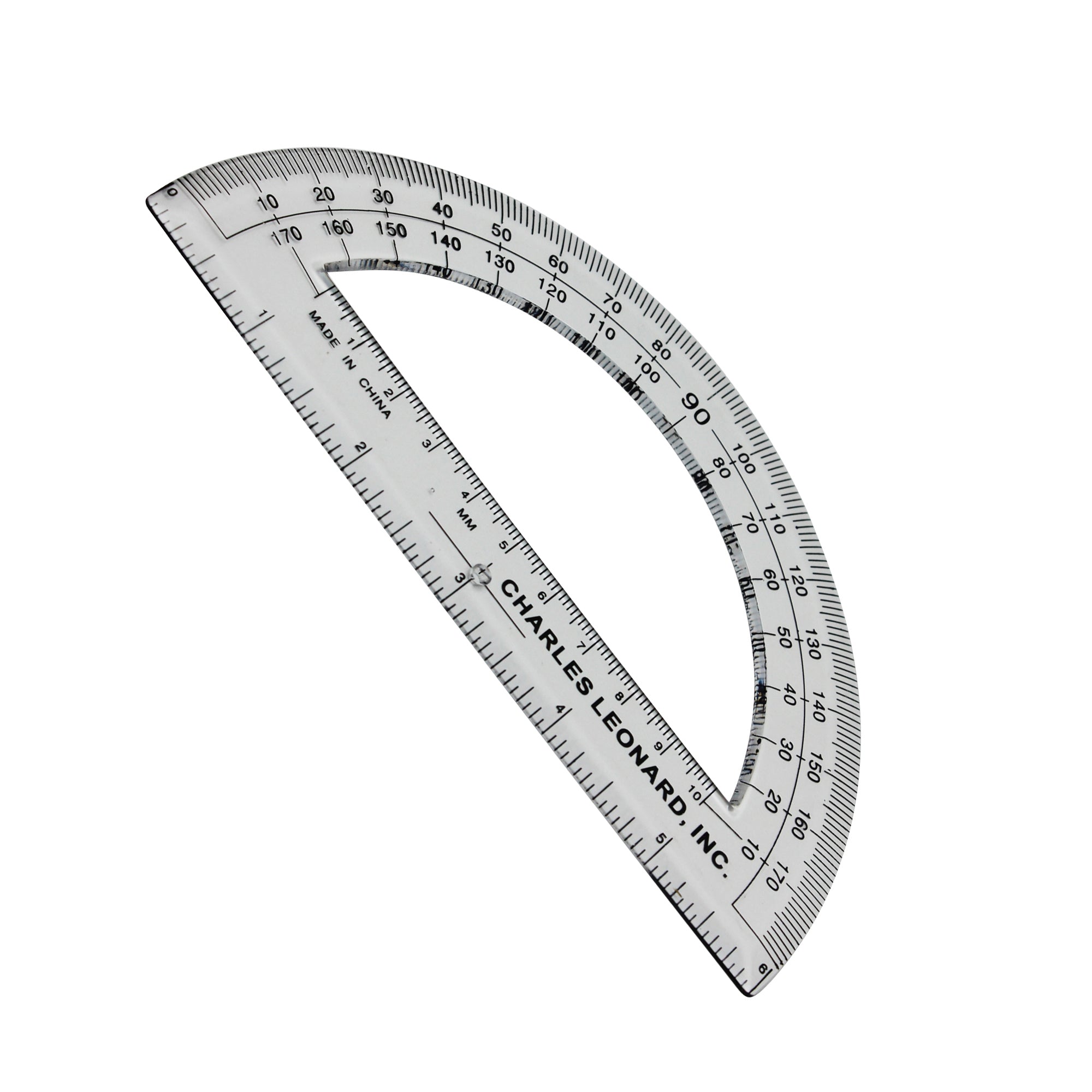 Protractor Plastic, 6-Inch, Pack of 12