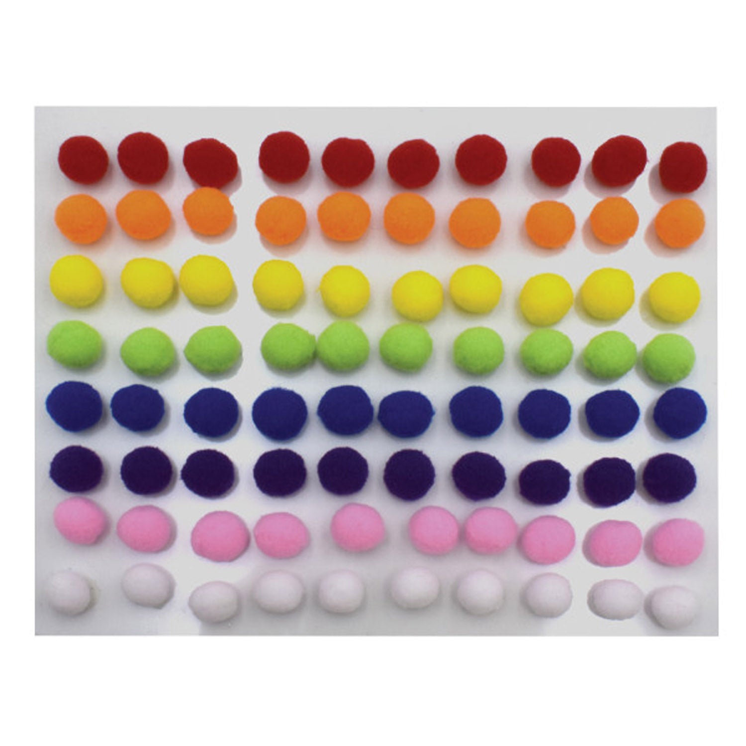 Peel n Stick Pom Pons, Pack of 240